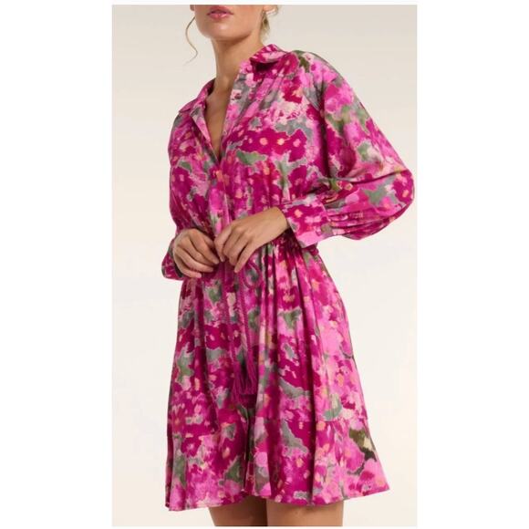 Hermoza Dresses & Skirts - Hermoza NEW Rebecca Collared Mini Dress in Scarlet, MED